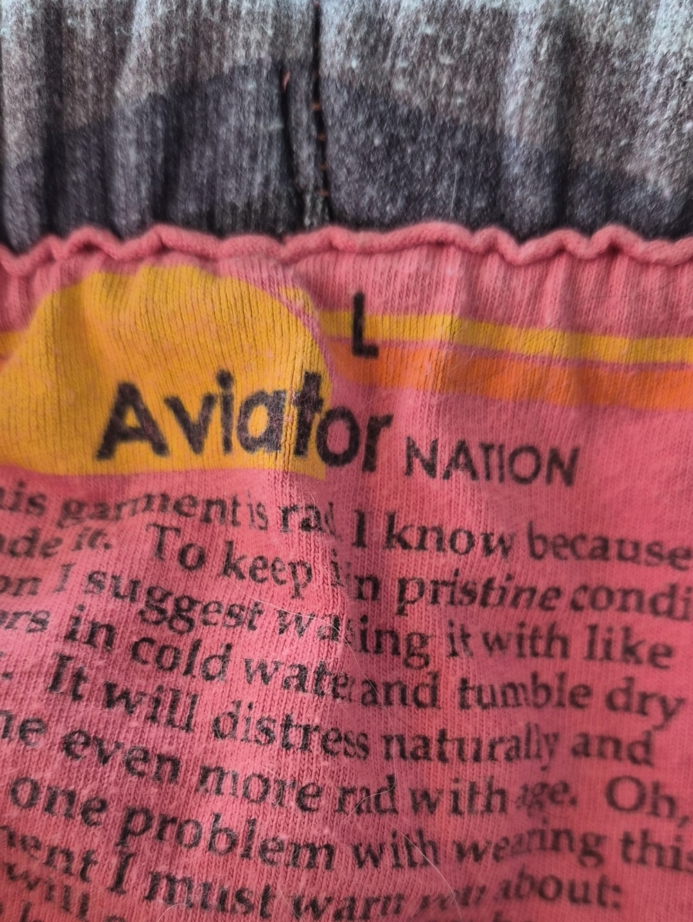Aviator Nation Serape Bolt Stitch Sweatpants Size Large - Picture 4 of 4